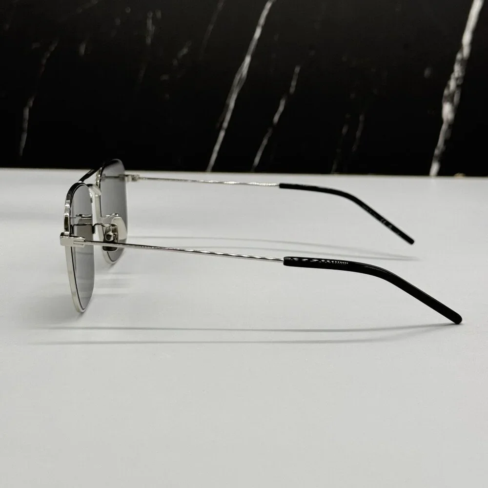NEW SAINT LAURENT SUNGLASSES SILVER UNISEX EYEWEAR SAINT LAURENT SL309 001
